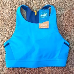 NWT Brooks Run Bra Drive 3 Pocket Sports Bra Sz 32 C/D